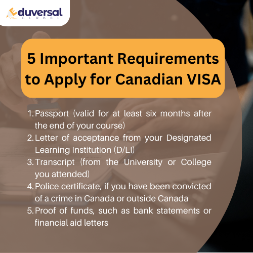 5 important requirements to apply for Canadian visa
