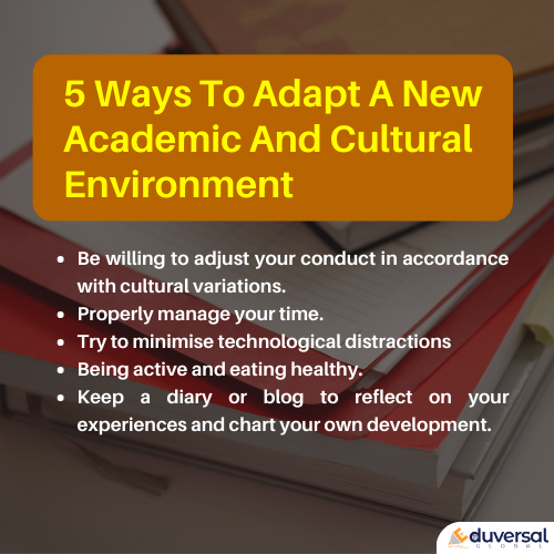 5 ways to adapt a new academic and cultural enviroment