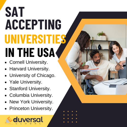 SAT accepting universities in the USA
